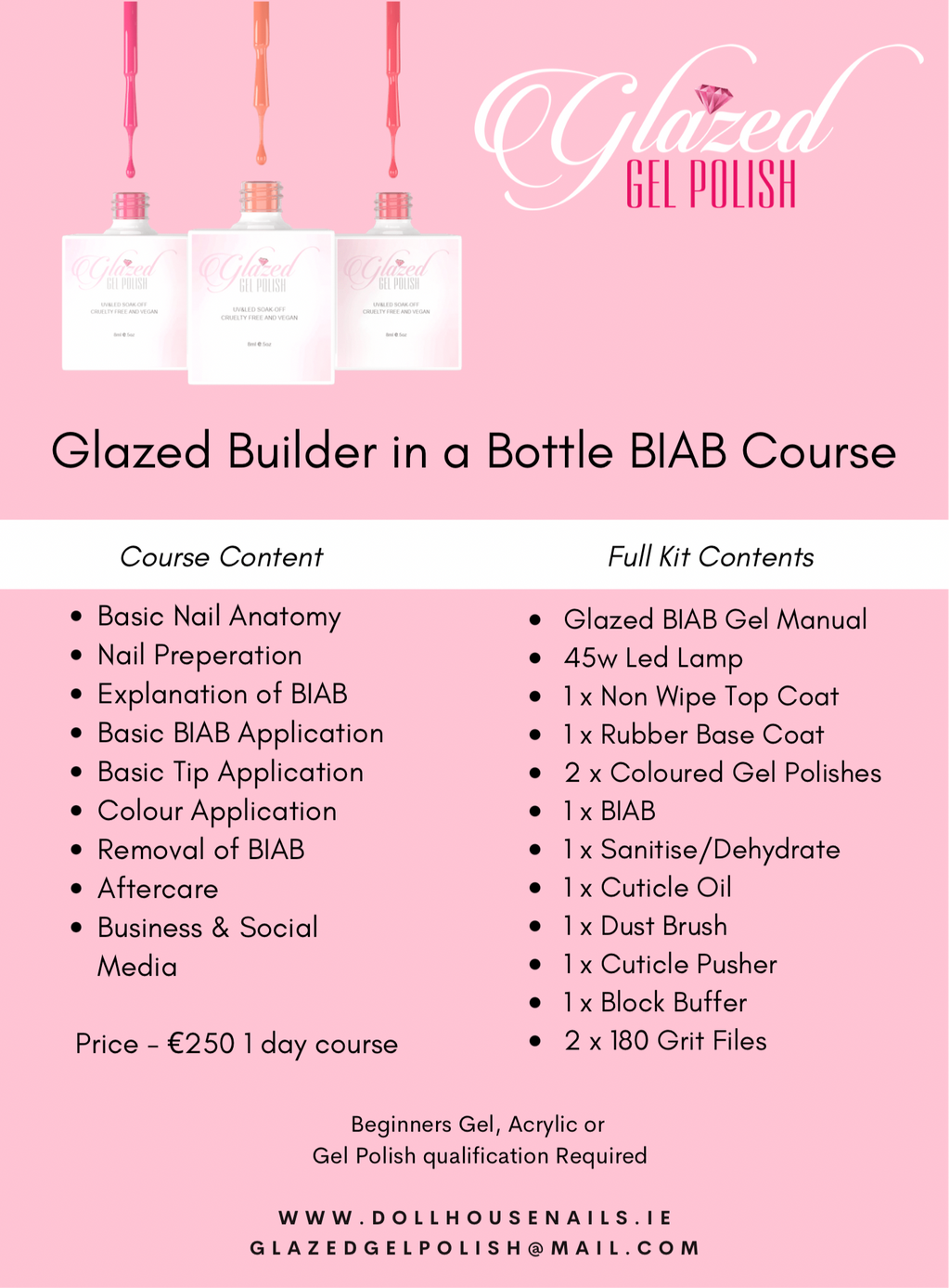 NEW 2024 BIAB Glazed Builder In A Bottle & Gel Polish Course