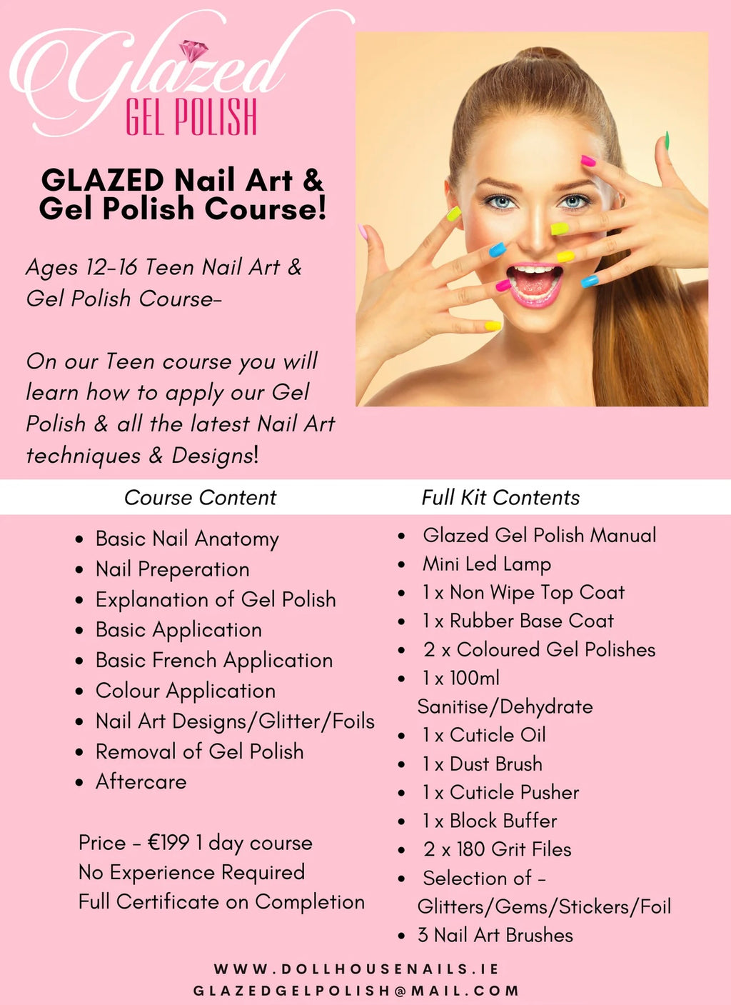 Teen Nail Course (Nail Art & Gel Polish) 2024/25