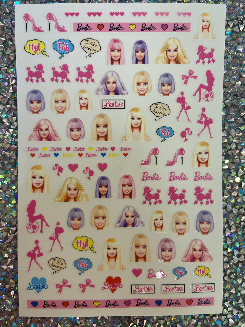 Barbie Nail Art Stickers 1