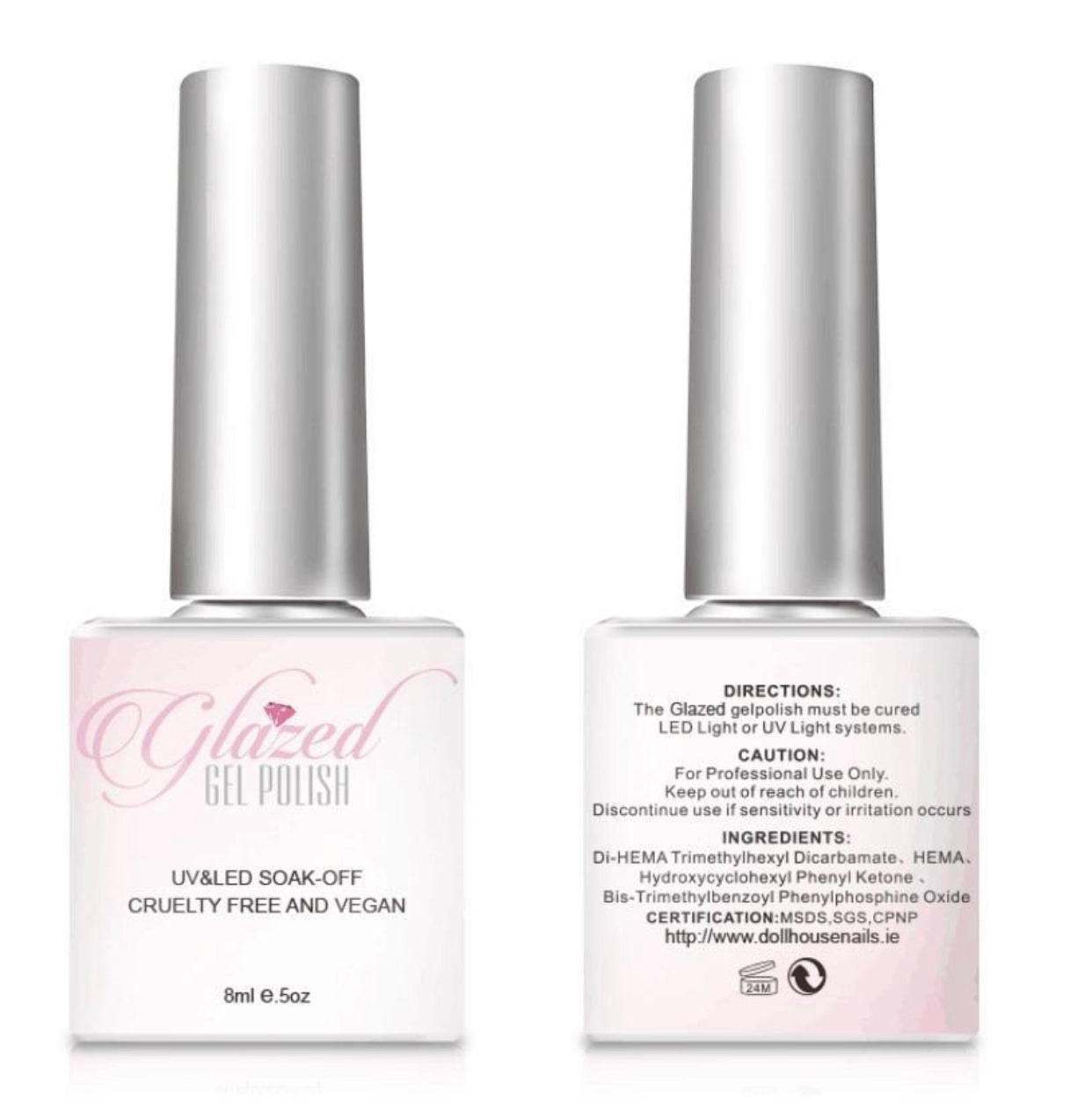 Matt Top Coat Glazed Gel Polish