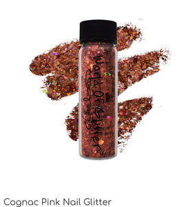 Cognac Pink Nail Glitter
