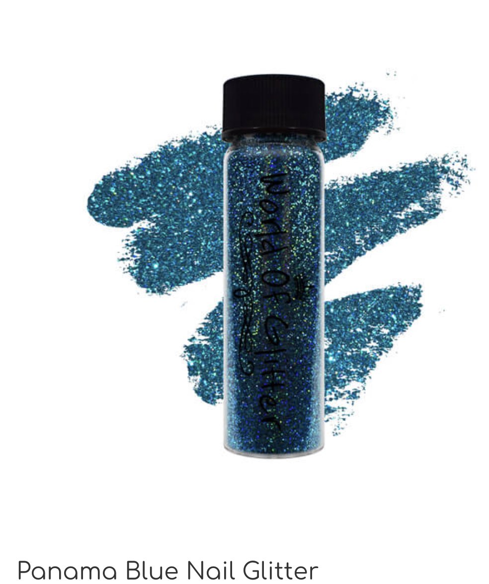 Panama Blue Nail Glitter