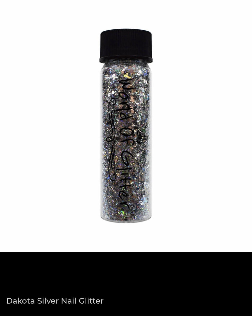 Dakota Silver Nail Glitter