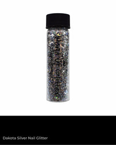 Dakota Silver Nail Glitter