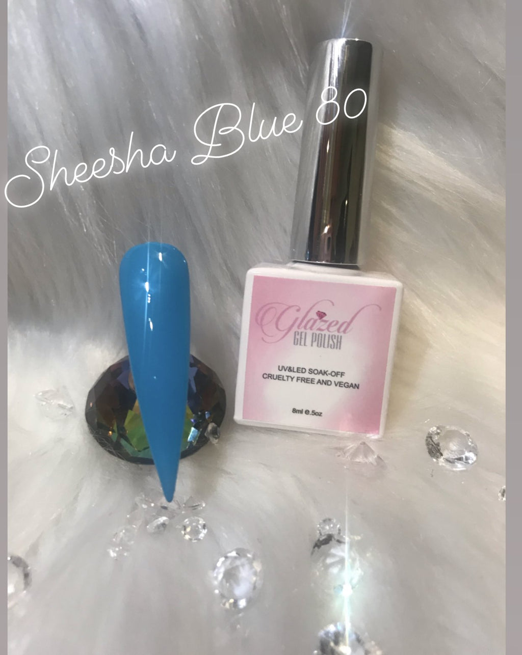 Sheesha Blue Glazed Gel Polish 80