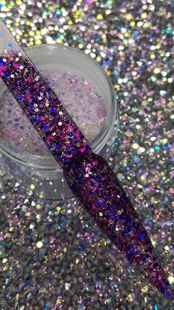 Glazed Pre Mixed Glitter Acrylic Fairy Ring