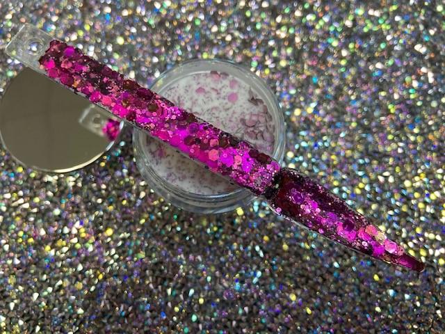 Glazed Pre Mixed Glitter Acrylic Freesia