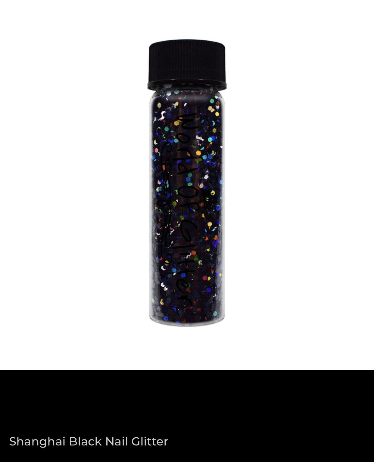 Shanghai Black Nail Glitter