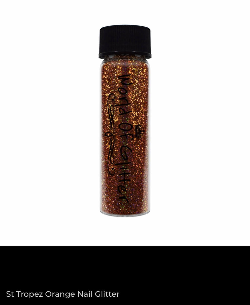 St Tropez Orange Nail Glitter