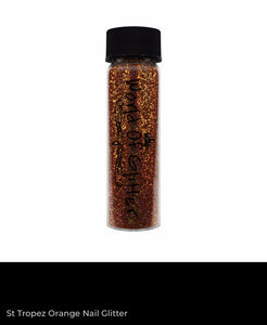St Tropez Orange Nail Glitter