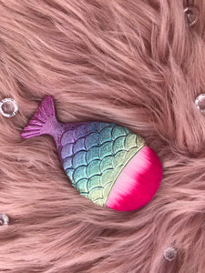 Mermaid Tail Rainbow Dust Brush