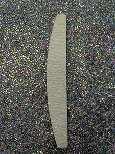 Nail File 150/100 Grit Grey Half Moon