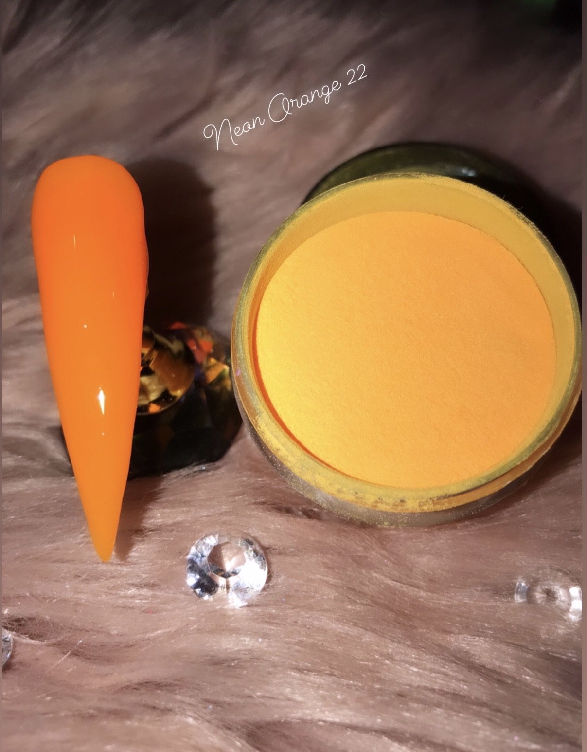 Glazed Neon Orange Acrylic Powder no.24 28g