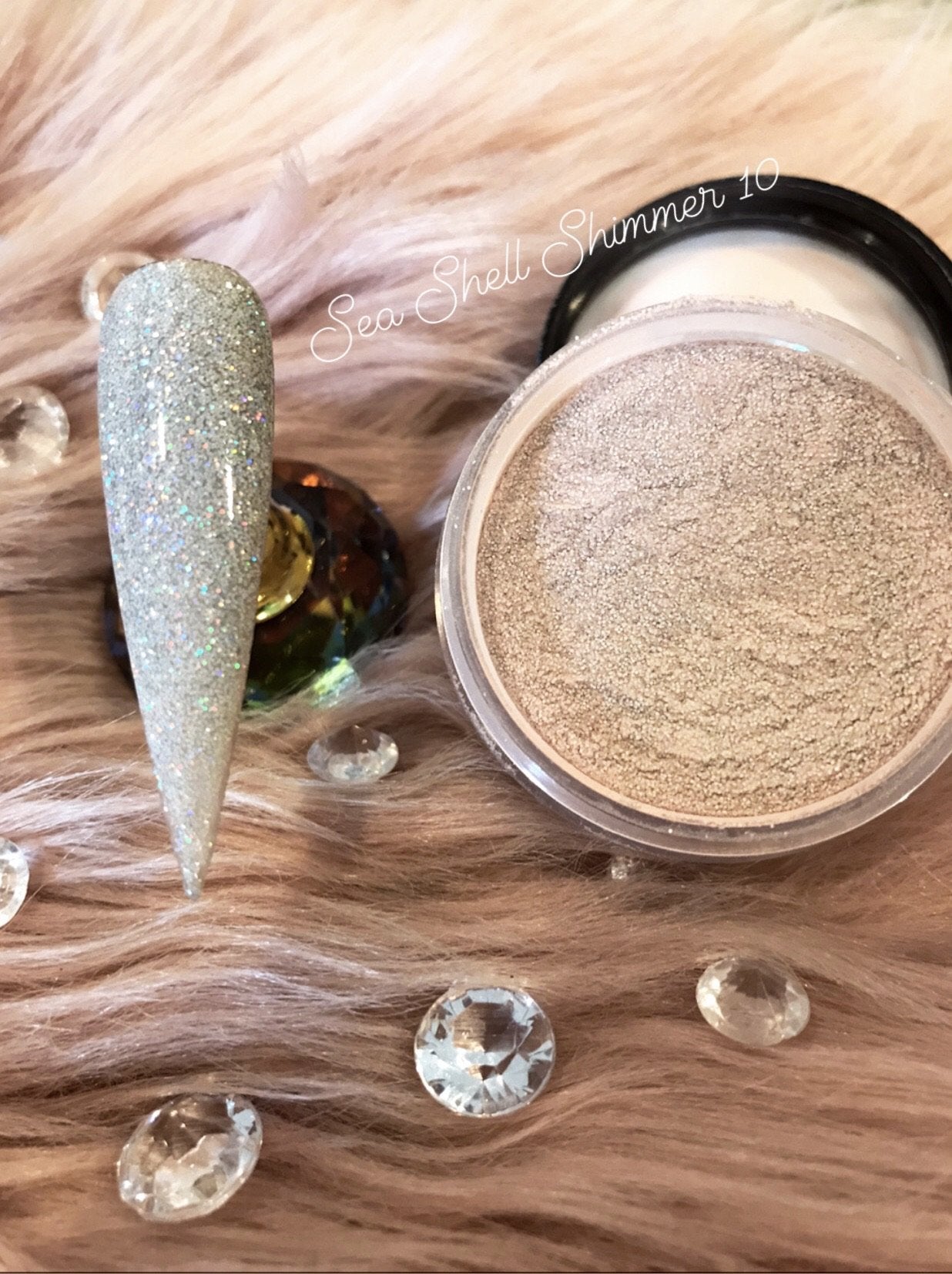 Glazed Sea Shell Shimmer Acrylic Powder no.10 28g
