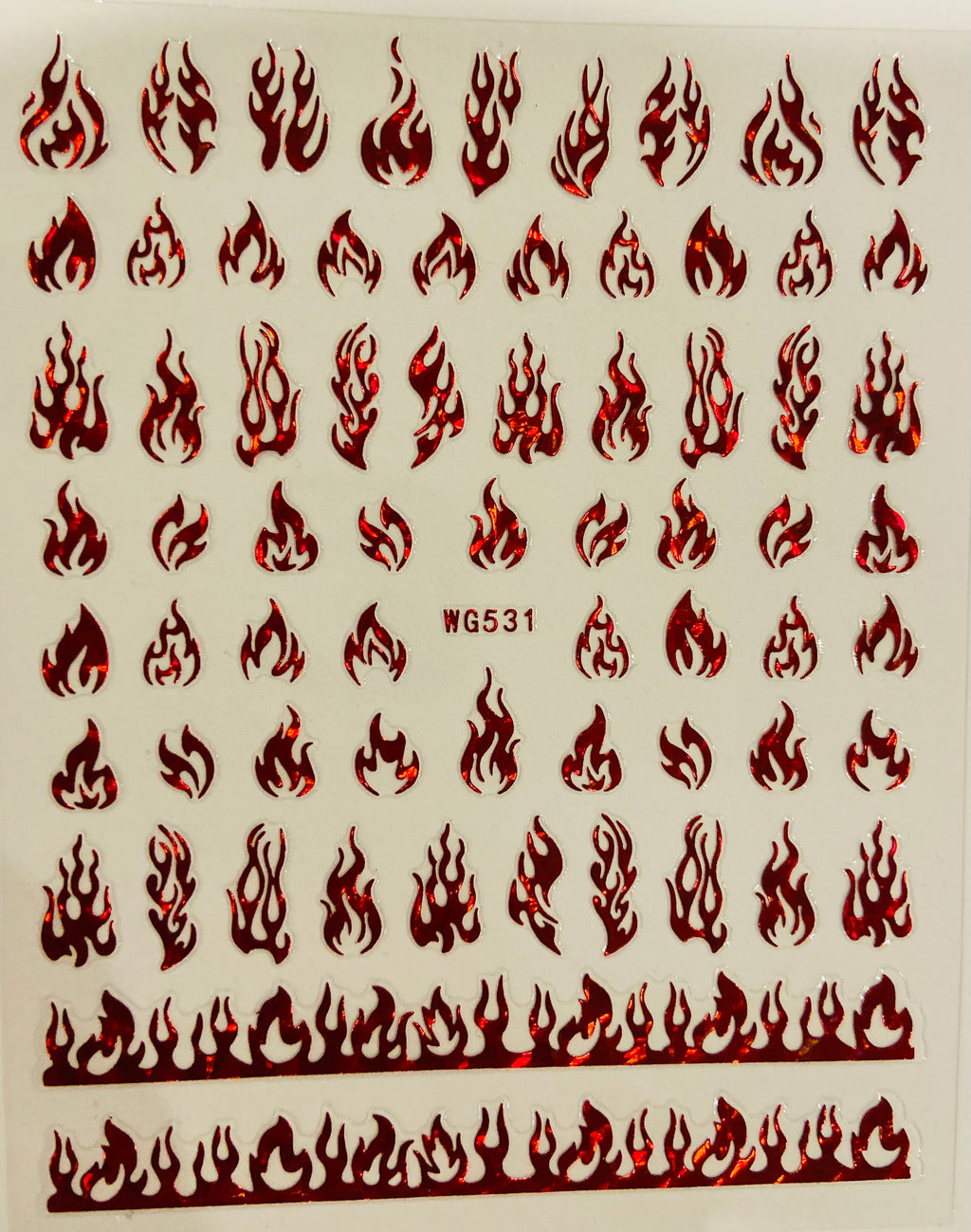 Red Flames Stickers