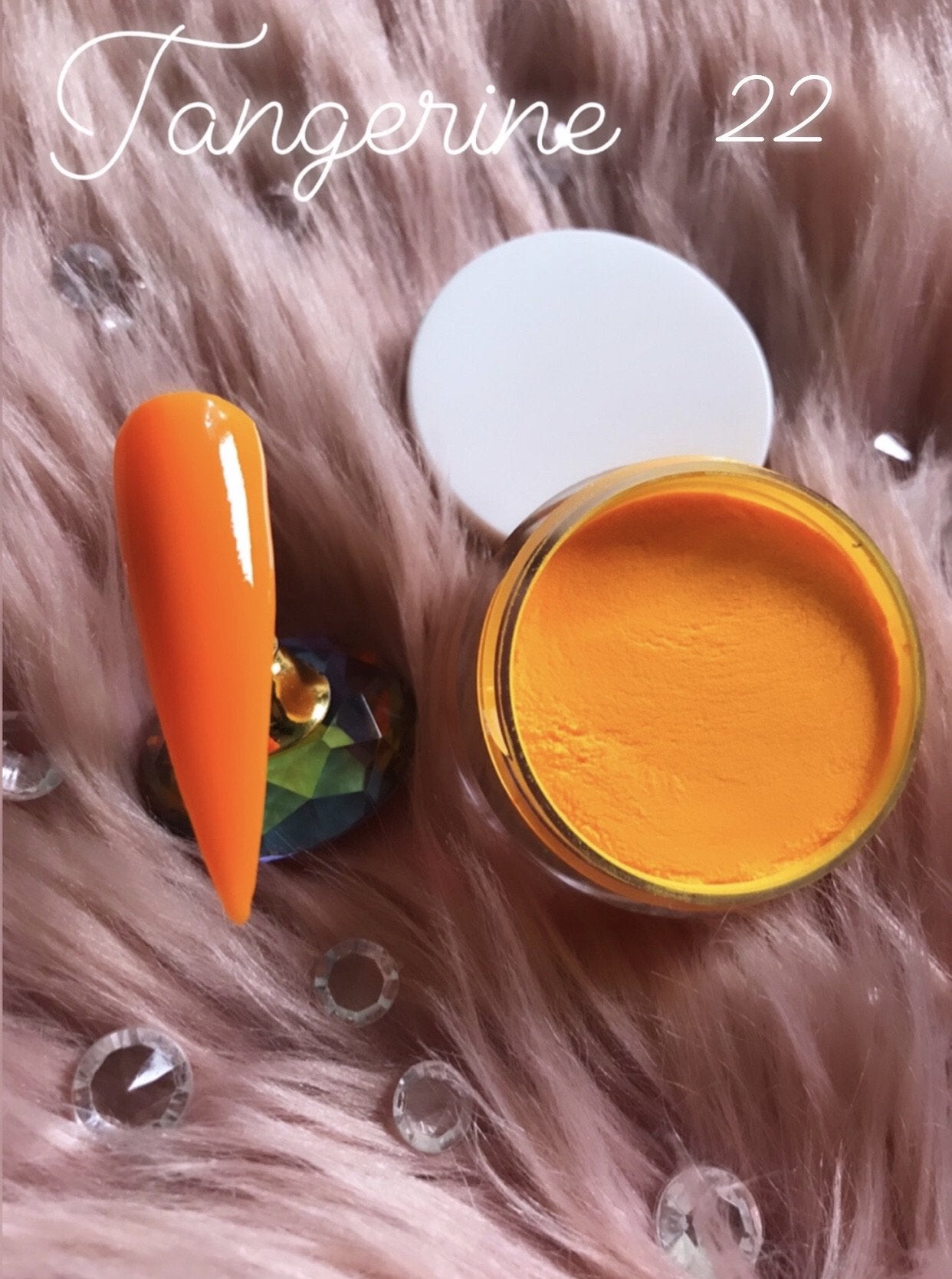 Glazed Acrylic Colour Powder Tangerine no.22 28g