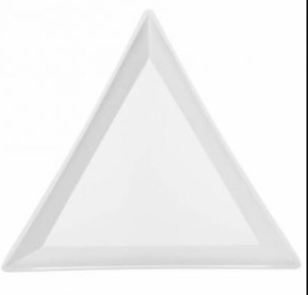 Triangle Spill Tray white