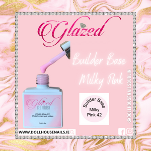 Glazed BIAB Builder Base 12ml (Milky Pink 42)