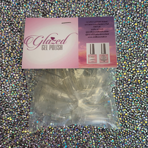 Clear Half Well Tips 120 Bag sizes 1-12