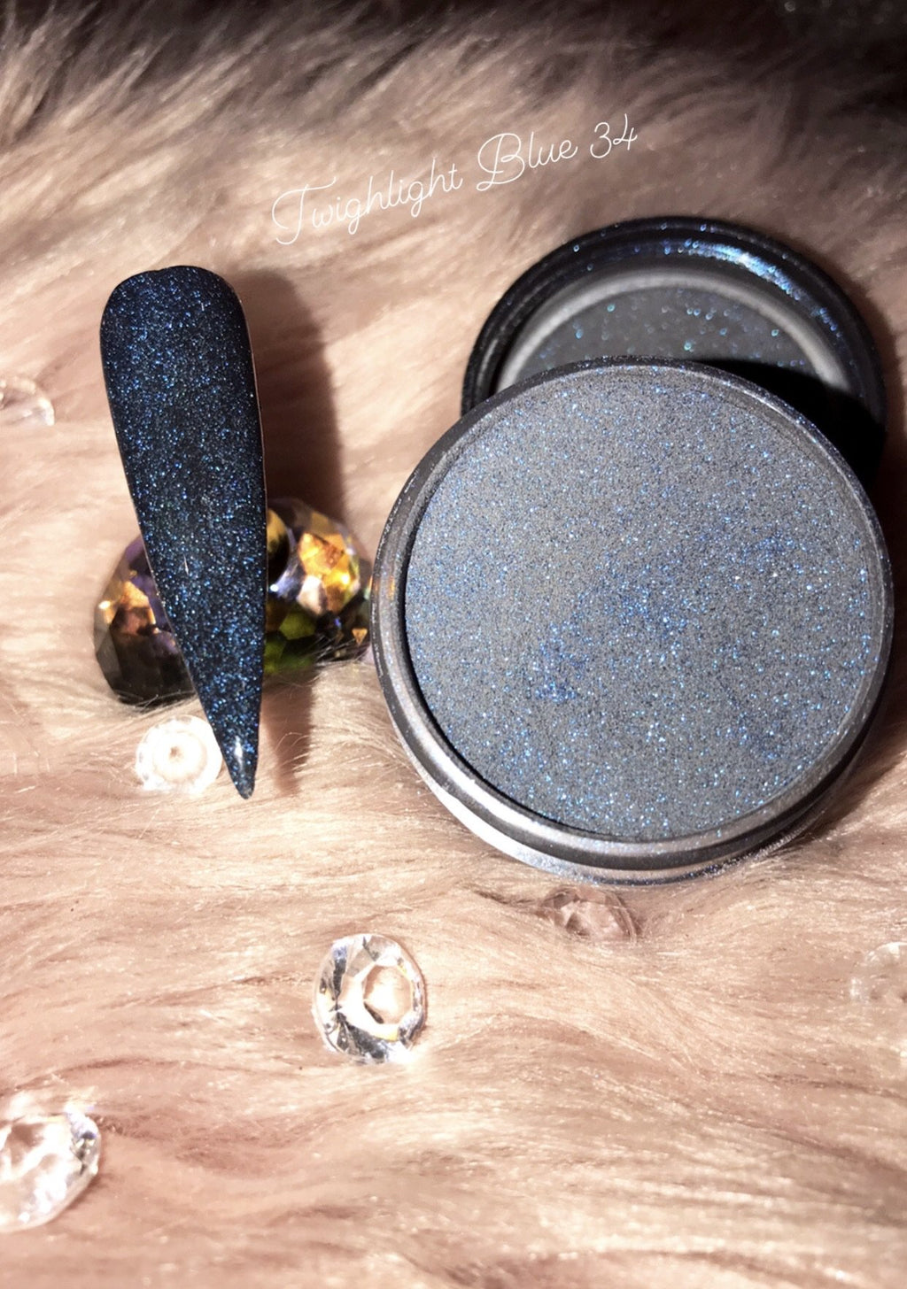 Glazed Twilight Blue Acrylic Powder no.34 28g